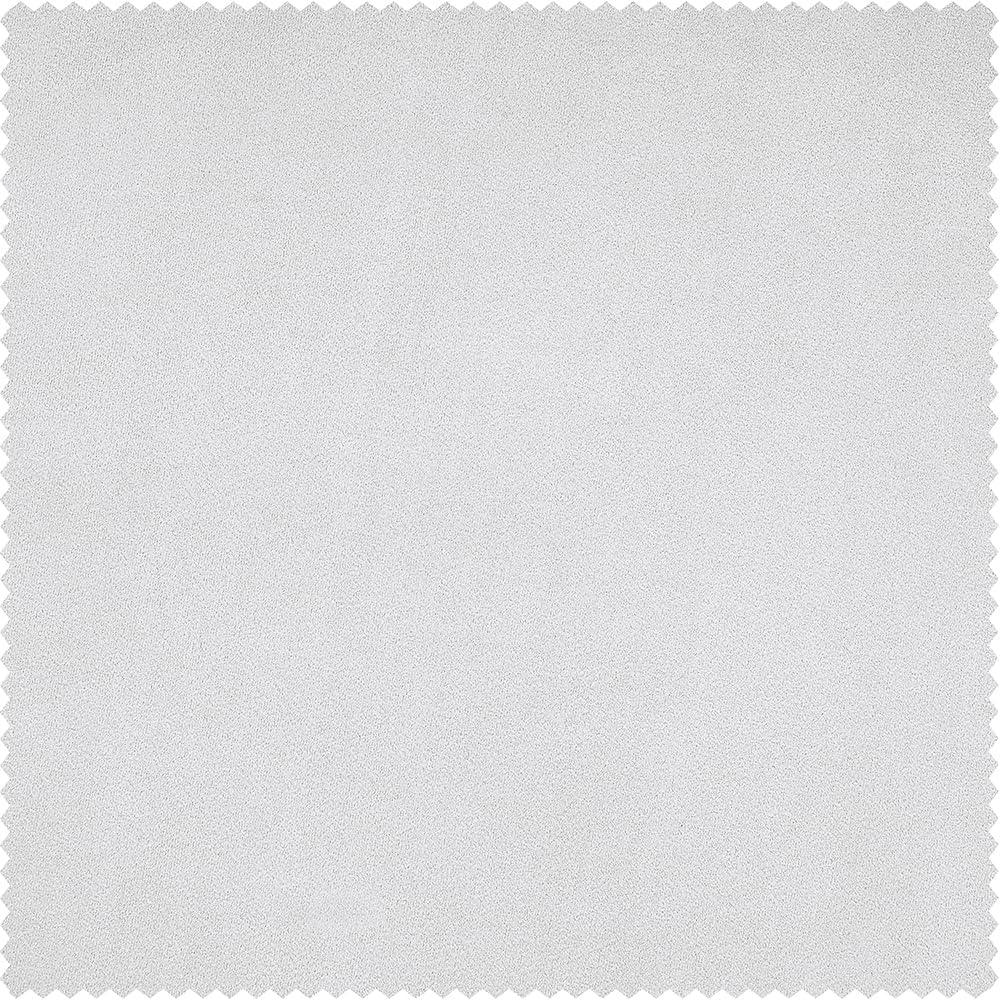 Pillow White Velvet Rod Pocket Room Darkening Curtain - 50 in. W x 108 in. L Single Panel Window Velvet Curtain