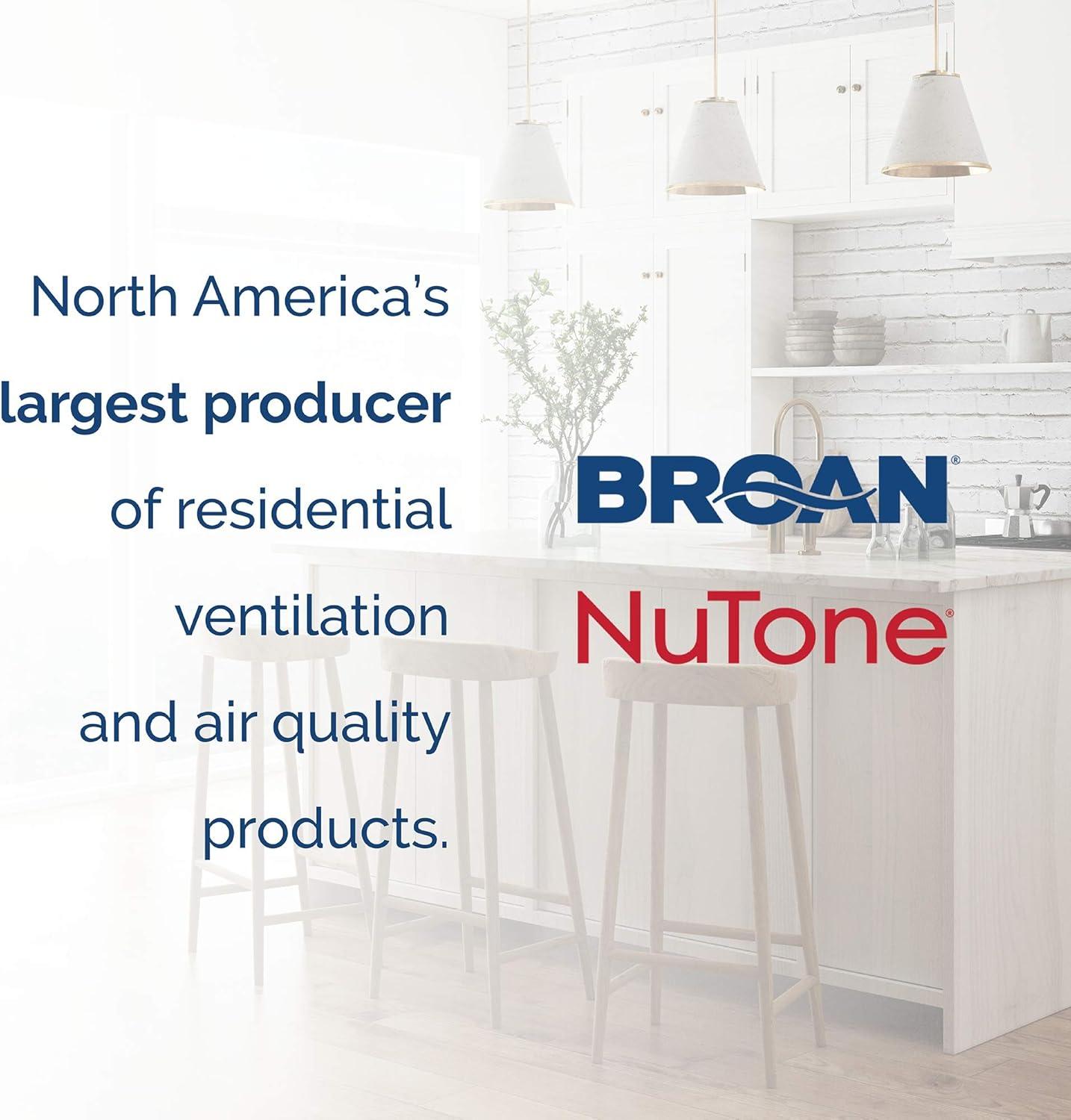 Broan AE110 Invent Energy Star Qualified Single-Speed Ventilation Fan, 110 CFM 1.0 Sones