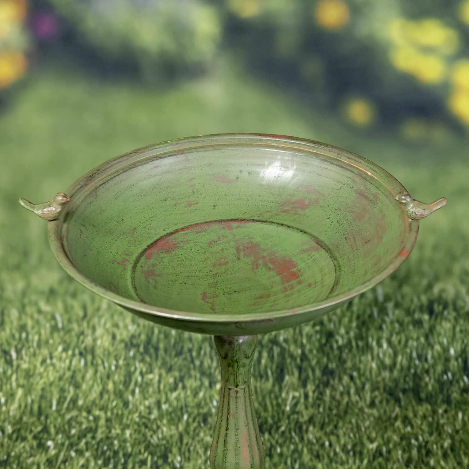 Ophelia & Co. Mattison Metal Pedestal Birdbath