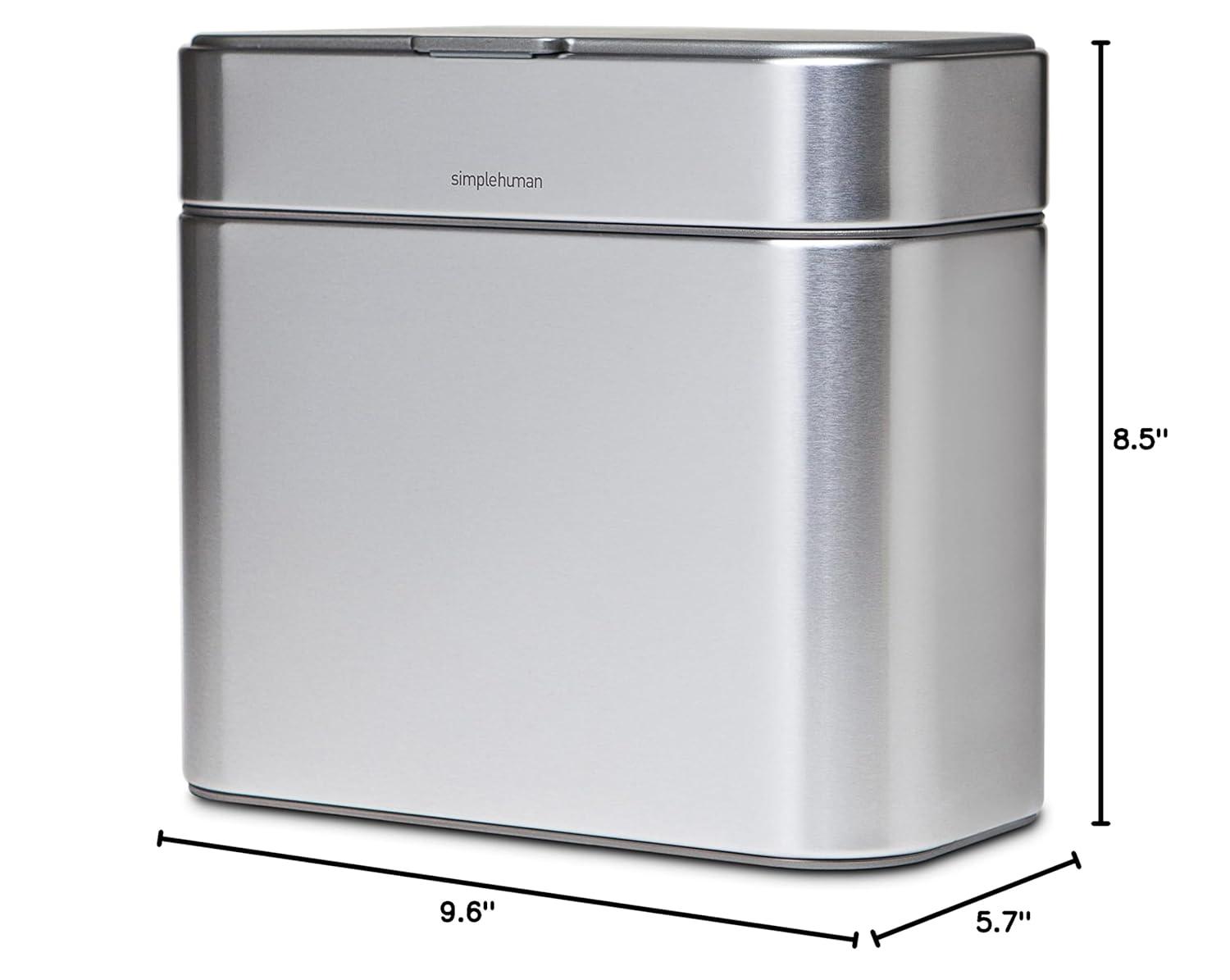 Simplehuman 4 Liter Compost Caddy, Brushed Stainless Steel
