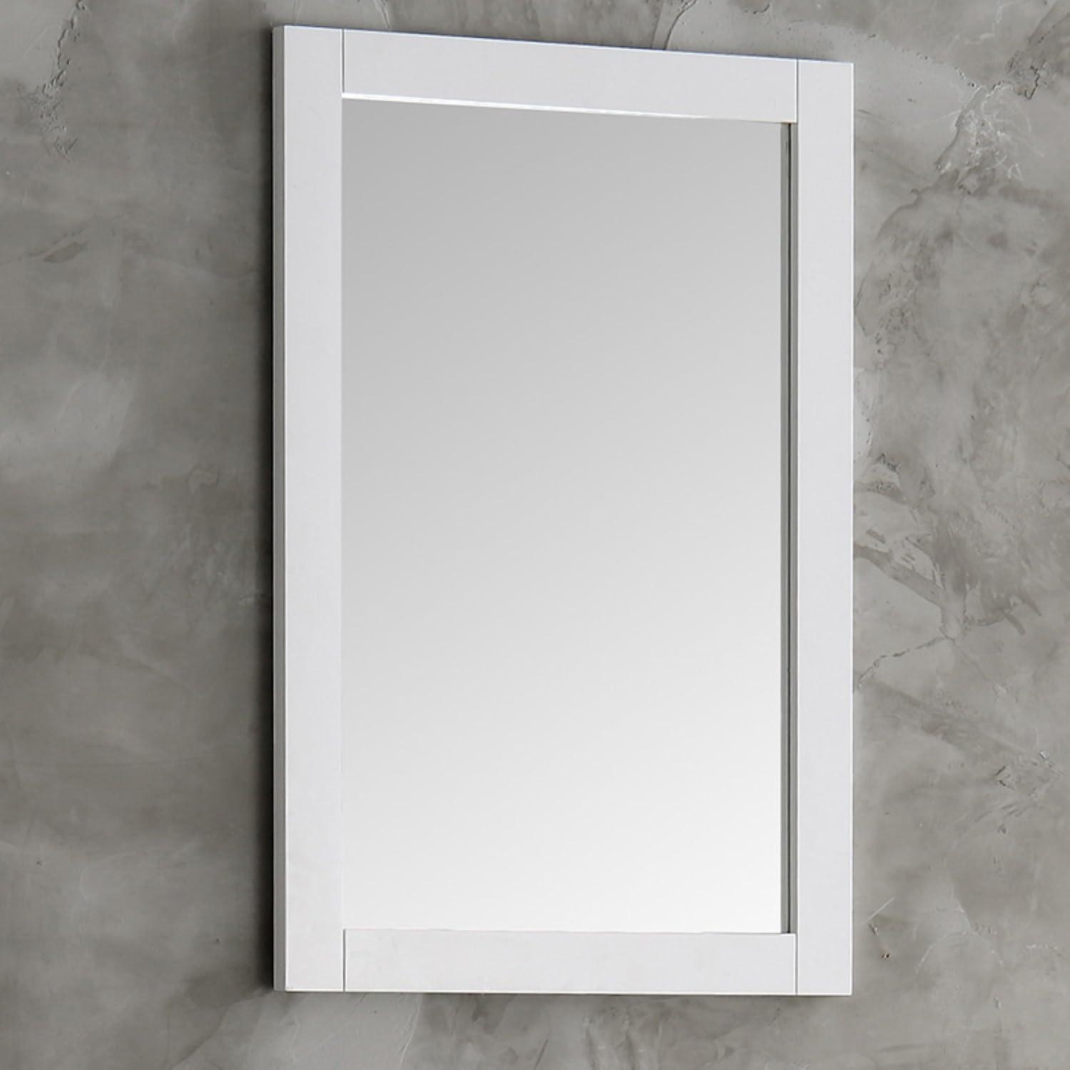 Fresca Hartford 20" White Traditional Bathroom Mirror