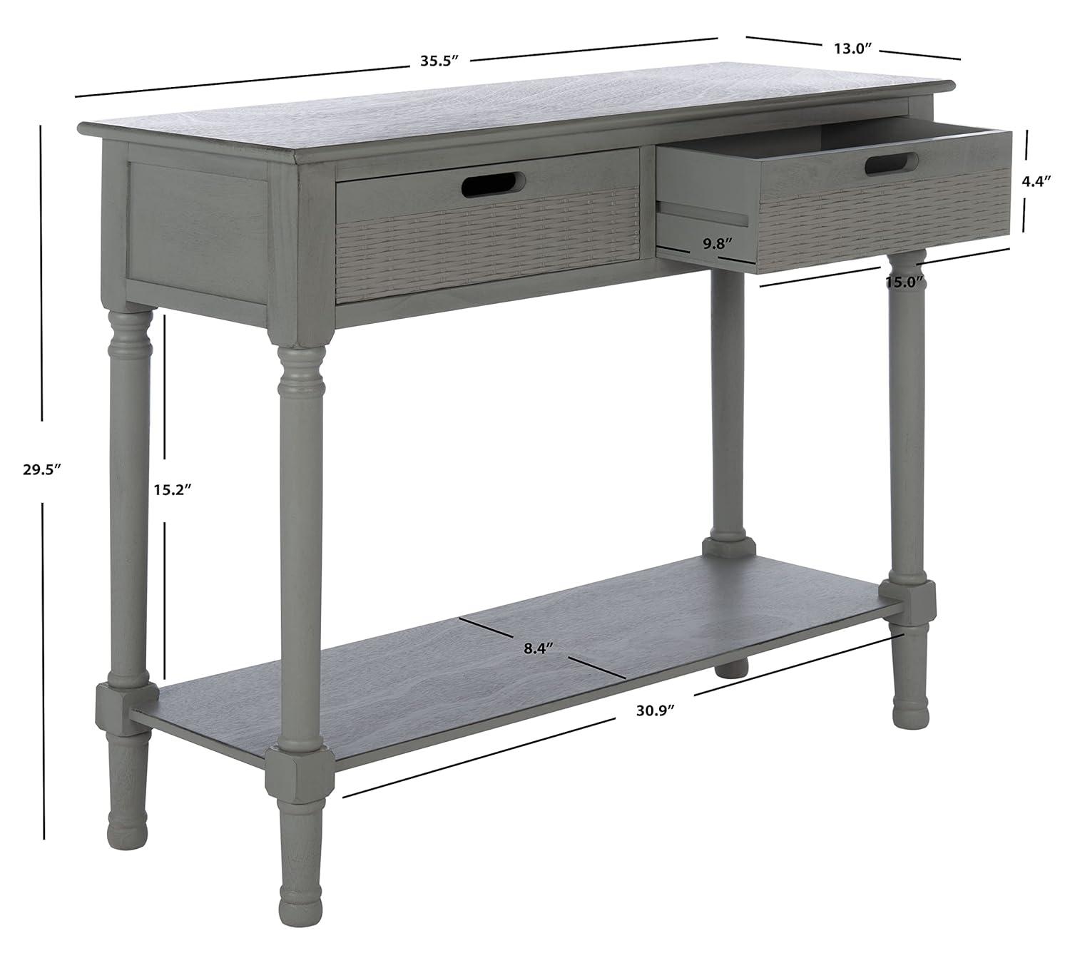 Landers 2 Drawer Console Table - CNS5710E - Gray - Safavieh