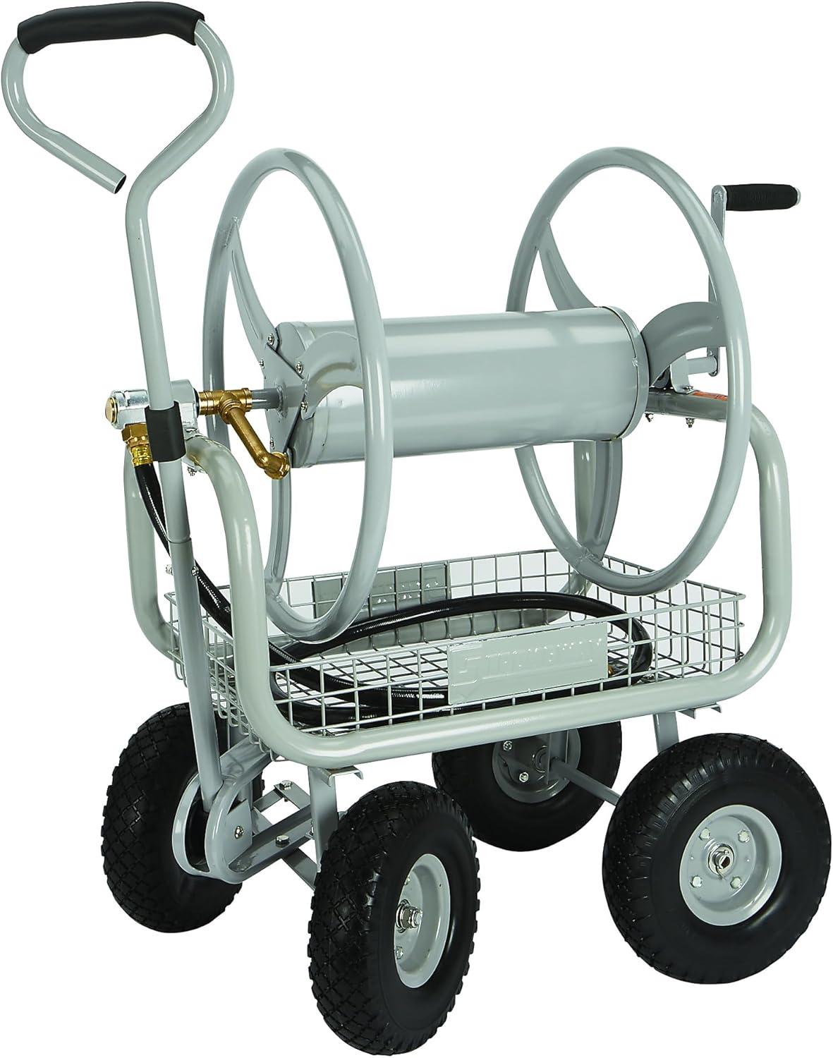 Strongway Hose Reel Cart, Holds 5/8in. x 400ft. Hose