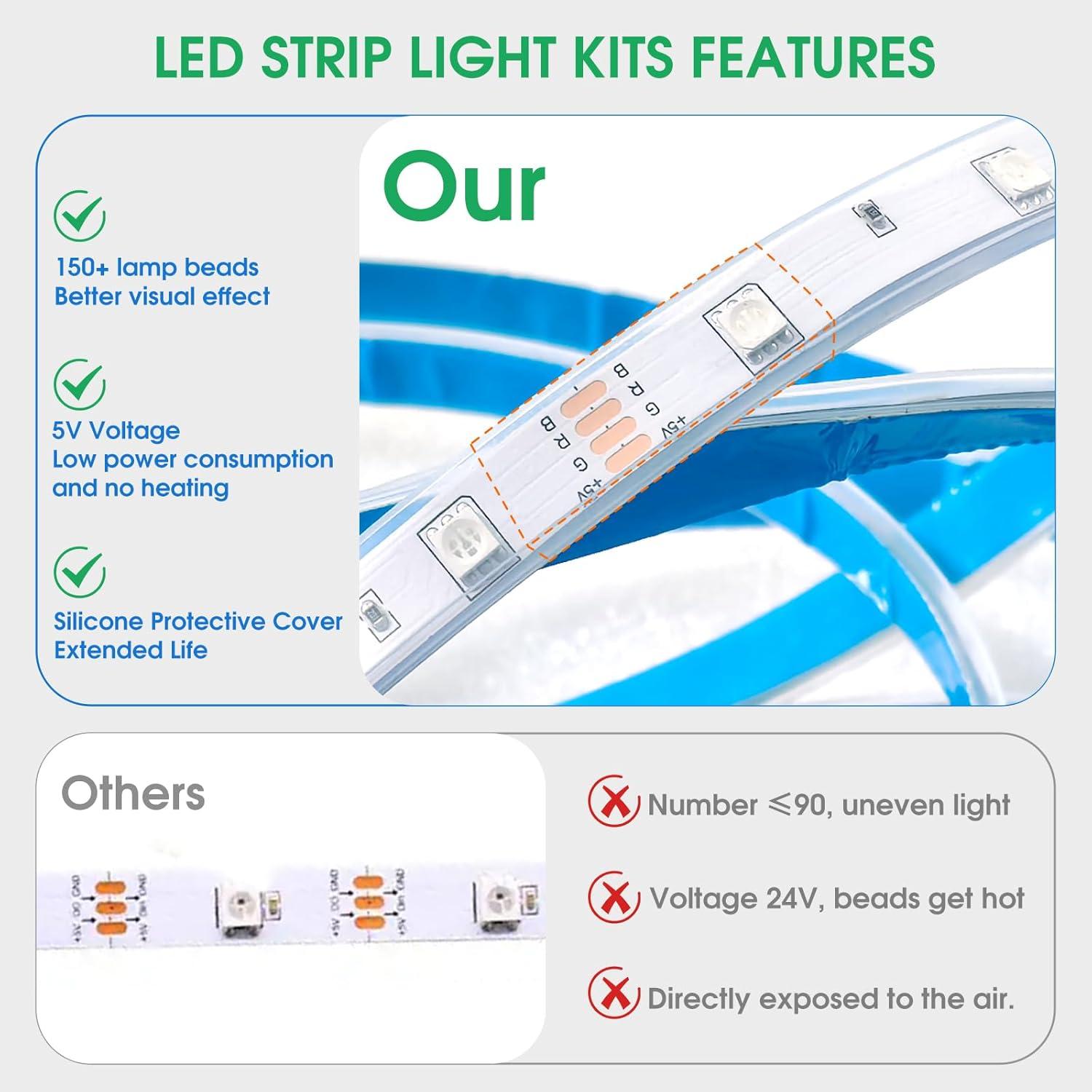 Alwyn Home Floating Bed Frame With Led Lights Metal Platform Bed, No Squeak