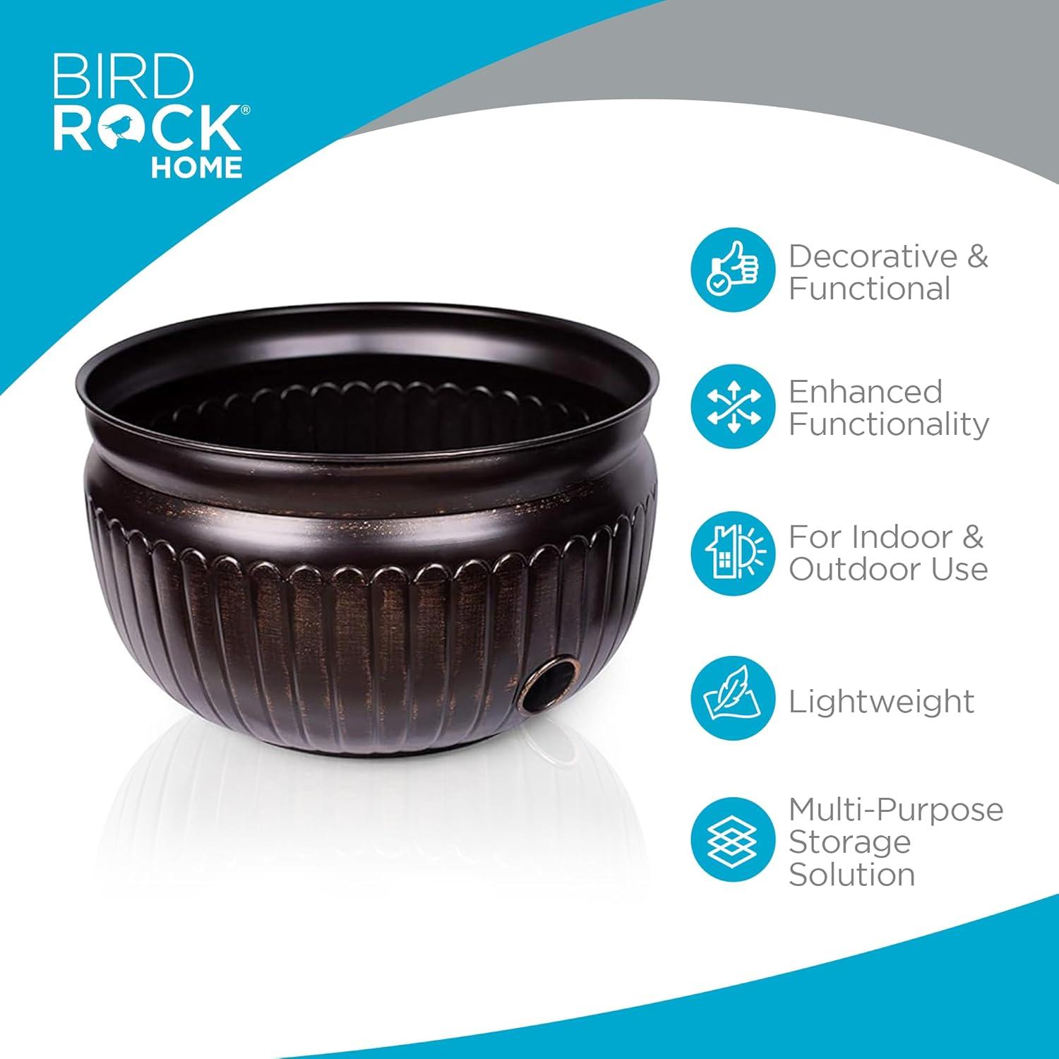BirdRock Home Metal Container Hose Pot