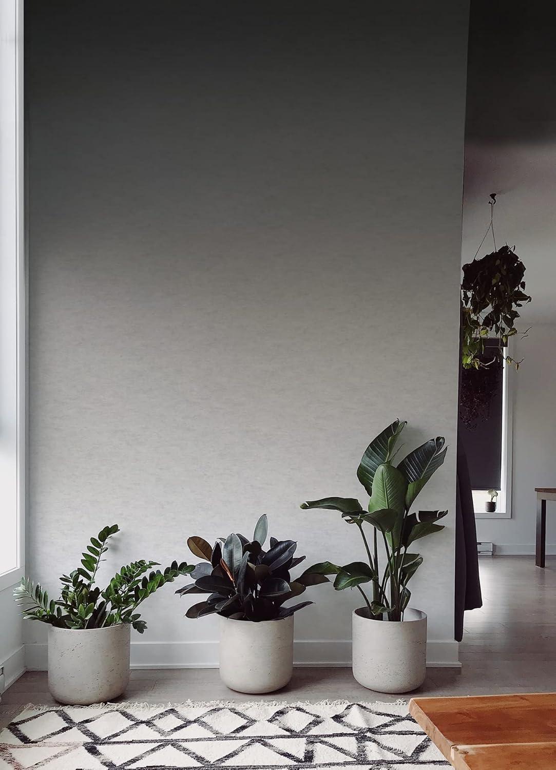 RoomMates Aura Ombre Peel and Stick Wallpaper Mural Charcoal: Self-Adhesive Vinyl, Abstract Design, 15.4 Sq Ft Coverage