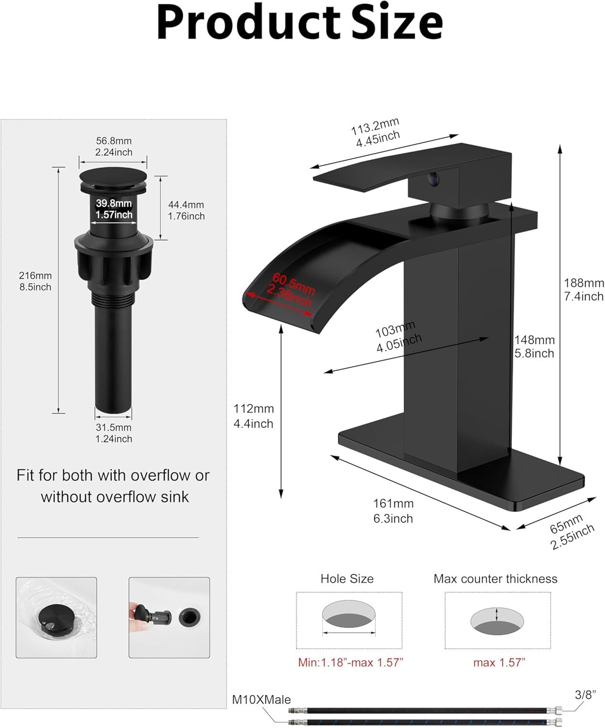 Single-Hole Single-handle Bathroom Faucet