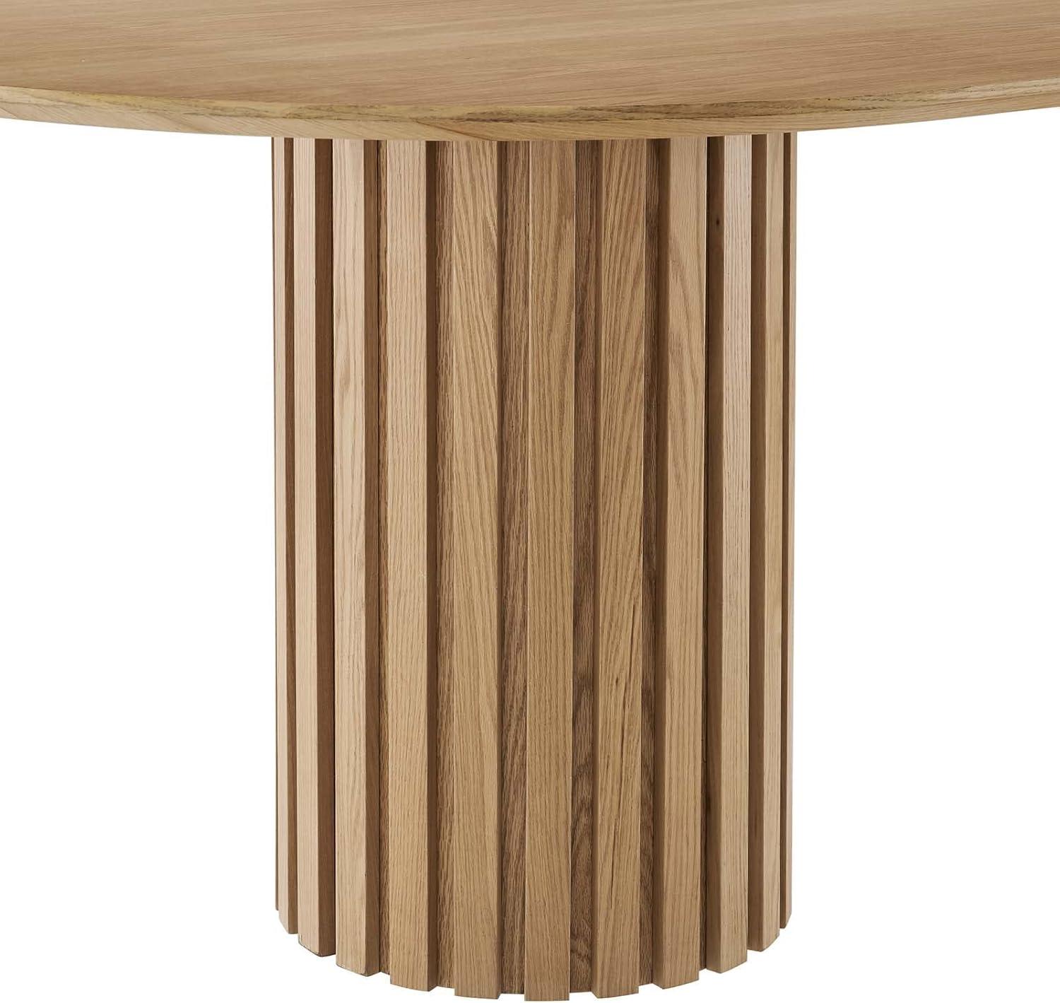 Senja 95" Oval Dining Table-EEI-6065-OAK-SET