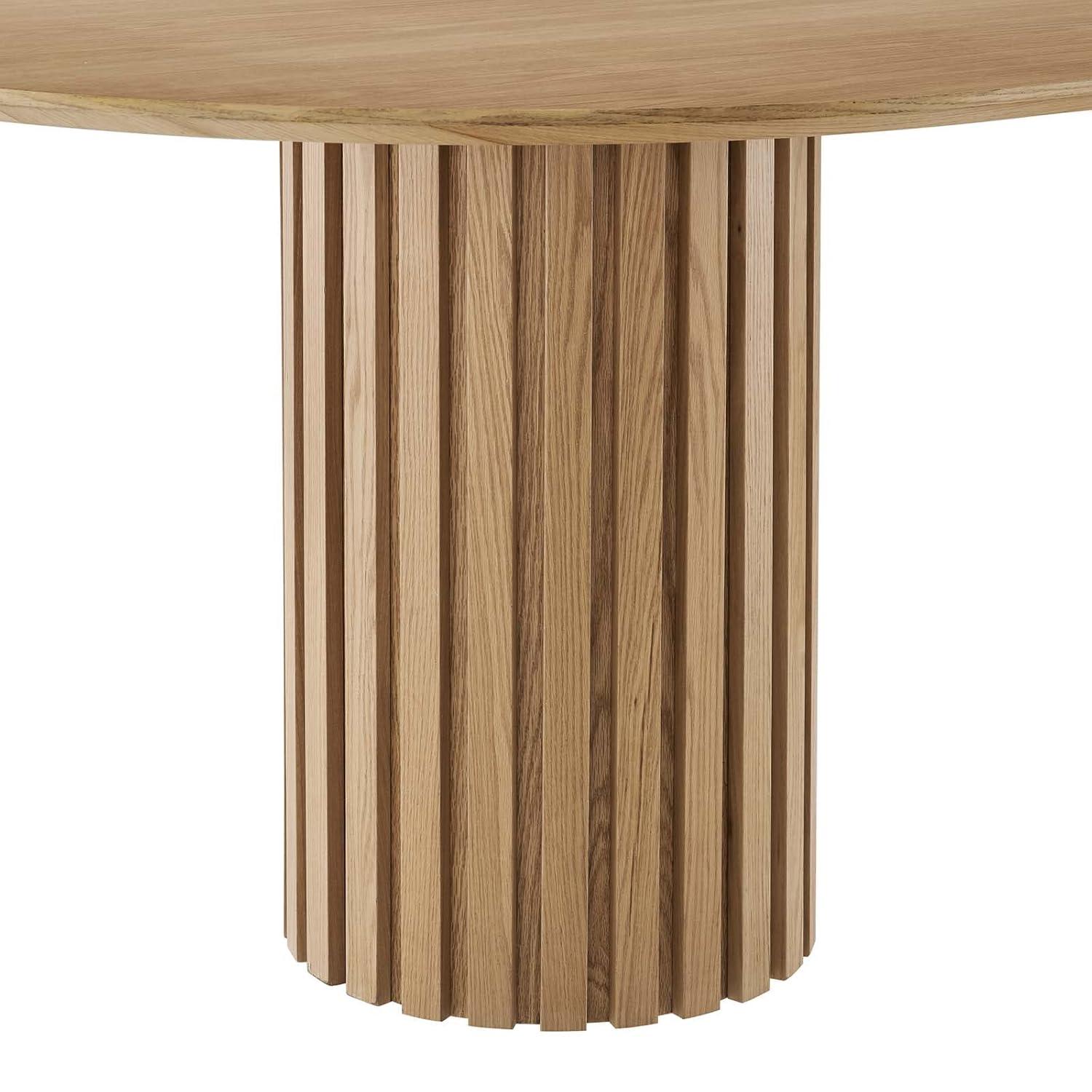 Senja 95" Oval Dining Table-EEI-6065-OAK-SET