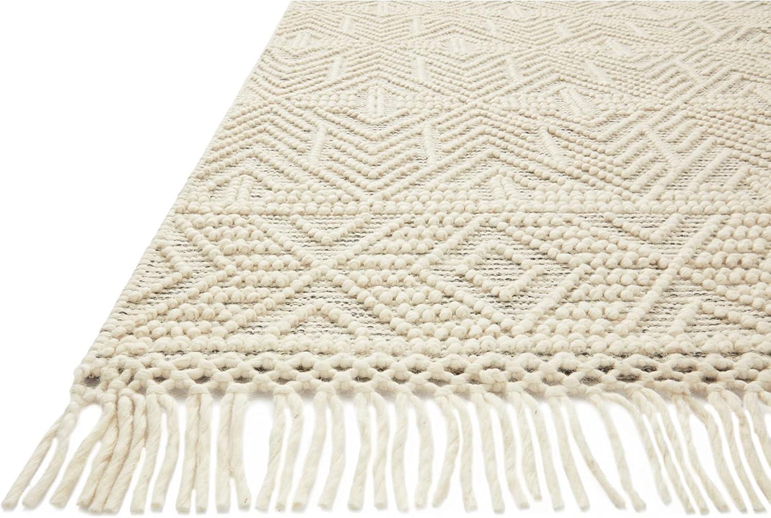 Loloi II Noelle Ivory / Black Geometric Area Rug 2'-0" x 5'-0"