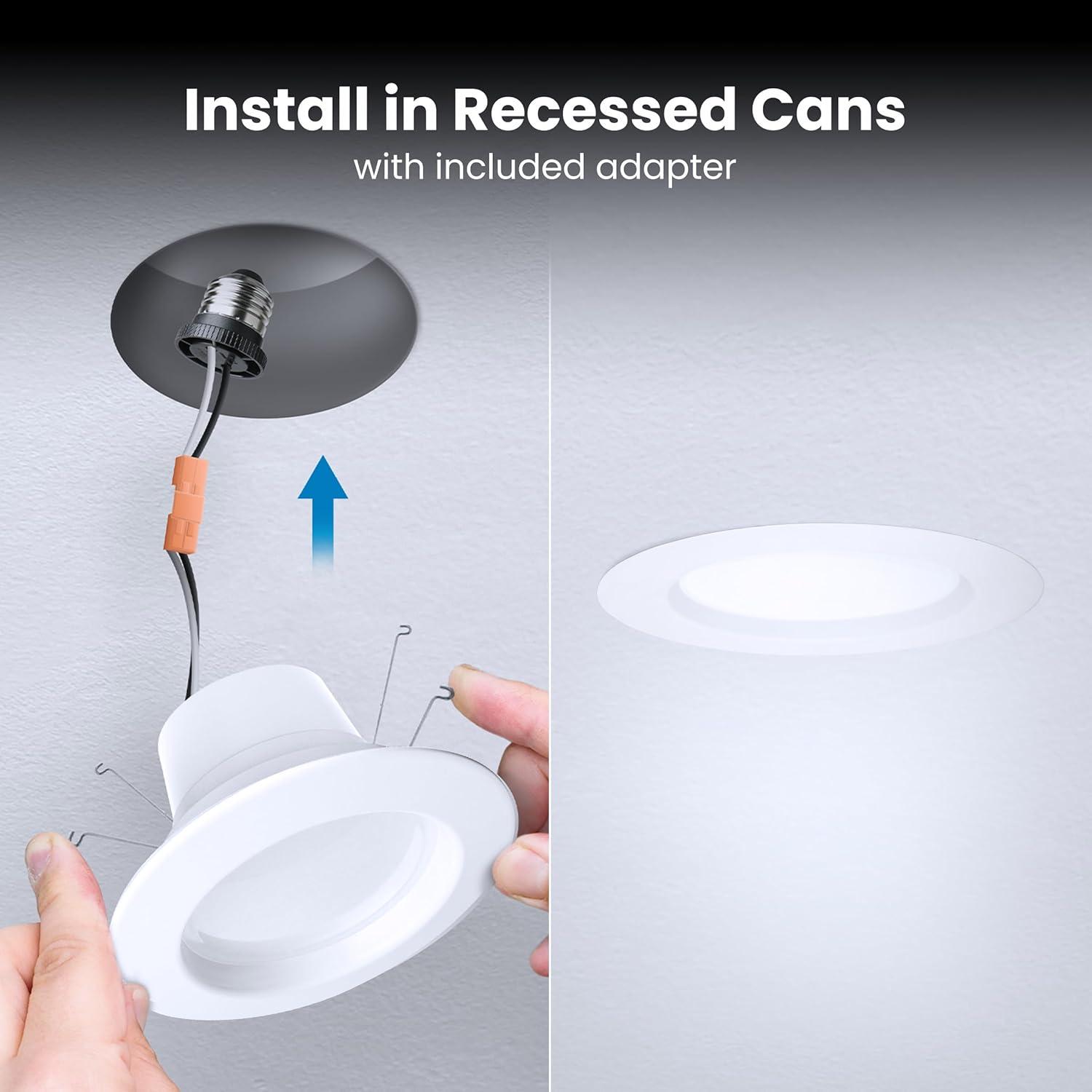 Feit 3019406 0.83 in. 75W LED Recessed Downlight, White