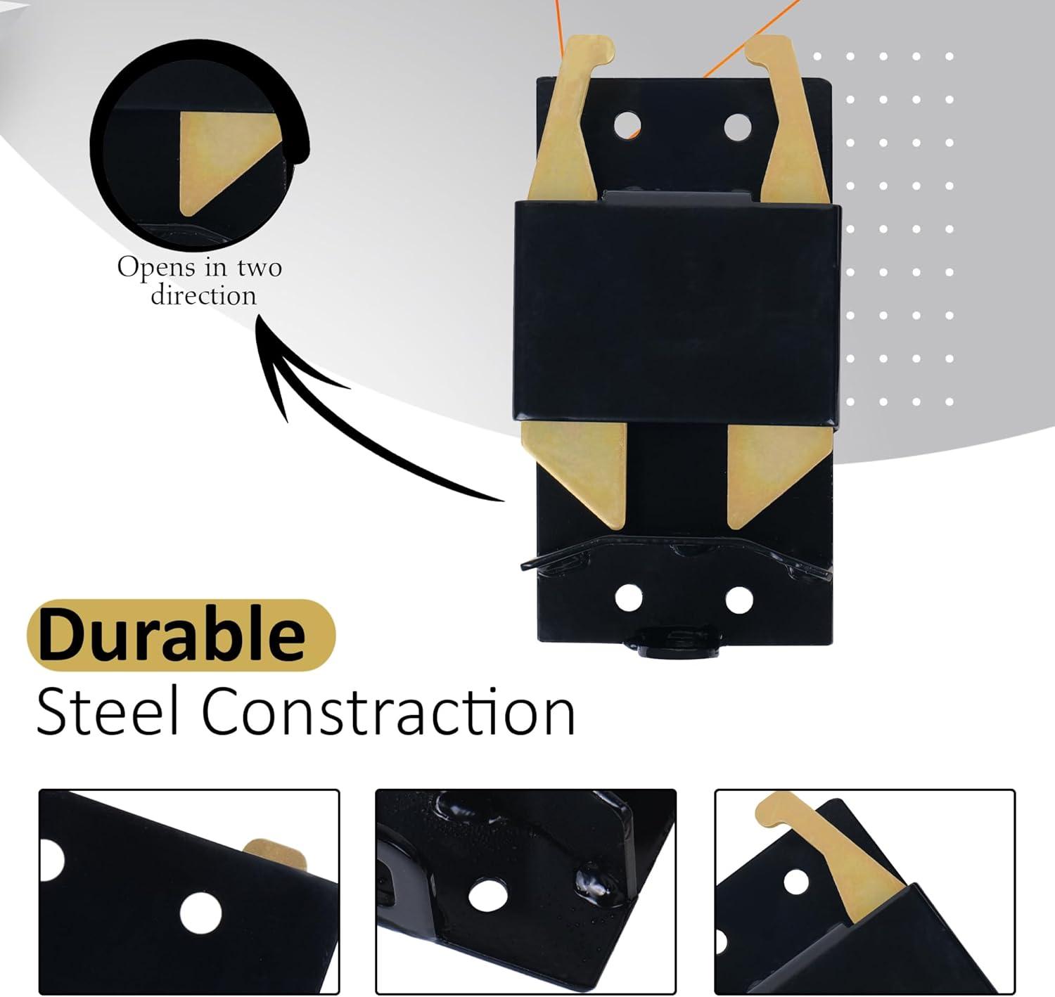 Black Steel Manual Gate Latch for Chain Link Fence