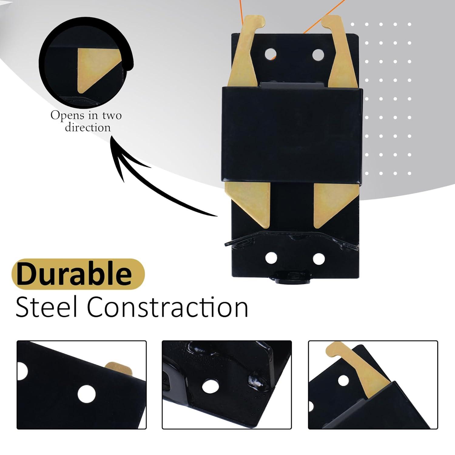 Black Steel Manual Gate Latch for Chain Link Fence