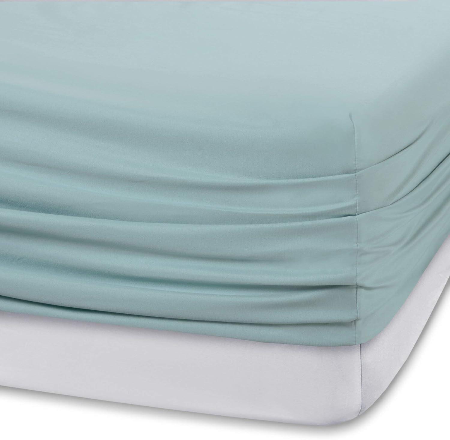 Aqua Queen Cooling Microfiber Sheet Set with Deep Pockets