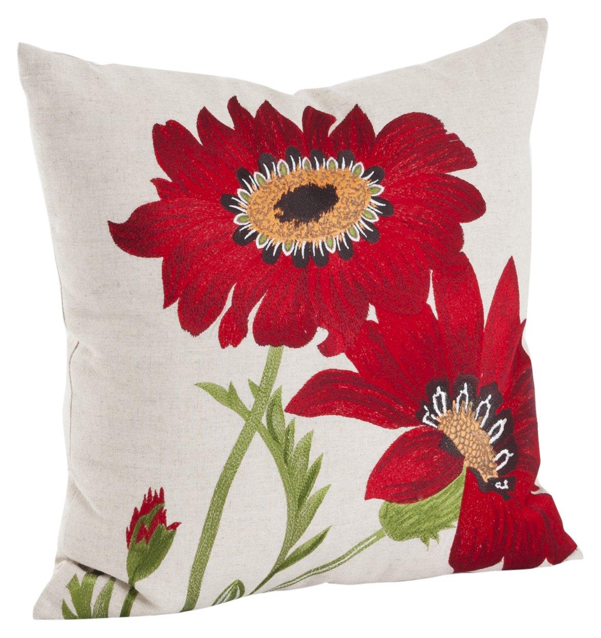 Embroidered Throw Pillow