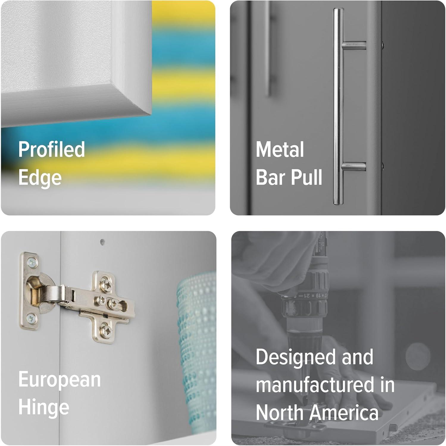 32" Elite Storage Cabinet Light Gray - Prepac