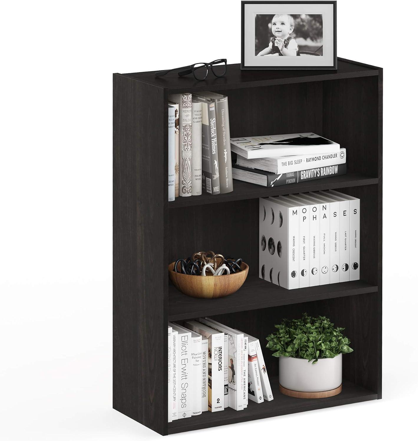 Furinno Easy Assembly 3 Cube Decorative Bookshelf Storage Display Cabinet 3-Tier Multi-functional Open Shelf