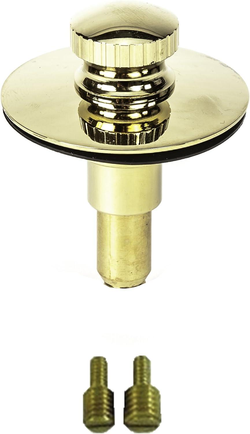 PF WaterWorks PF0955-PB Lift N Lock Tub Drain Stopper, Brass