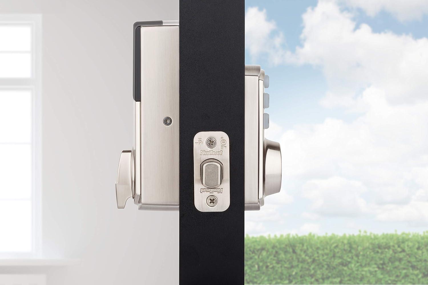 Kwikset 914 Traditional Keypad SmartCode Electronic Deadbolt Smart Lock featuring SmartKey Security and ZigBee 3.0 Technology in Satin Nickel, Large, 914TRL ZB 3.0 15