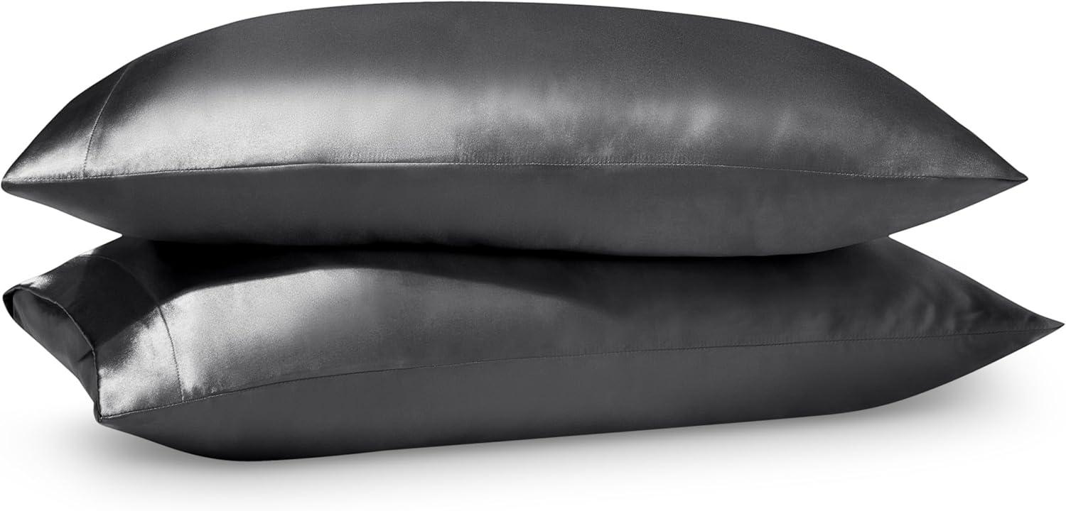 2 Pcs Satin Pillowcase Set for Hair and Skin by Bare Home