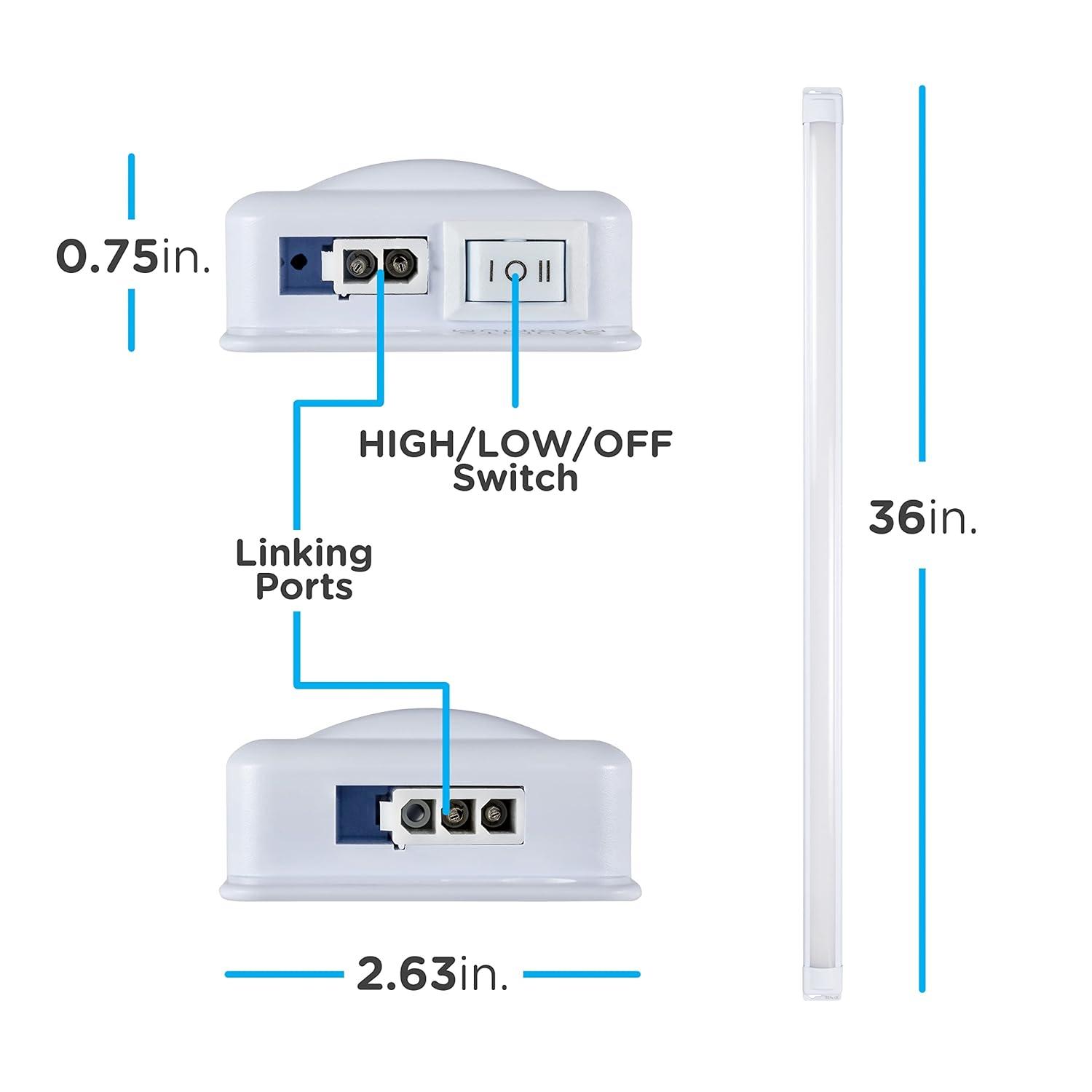 Enbrighten 36-inch Plug-In Linkable LED Under Cabinet Light Fixture