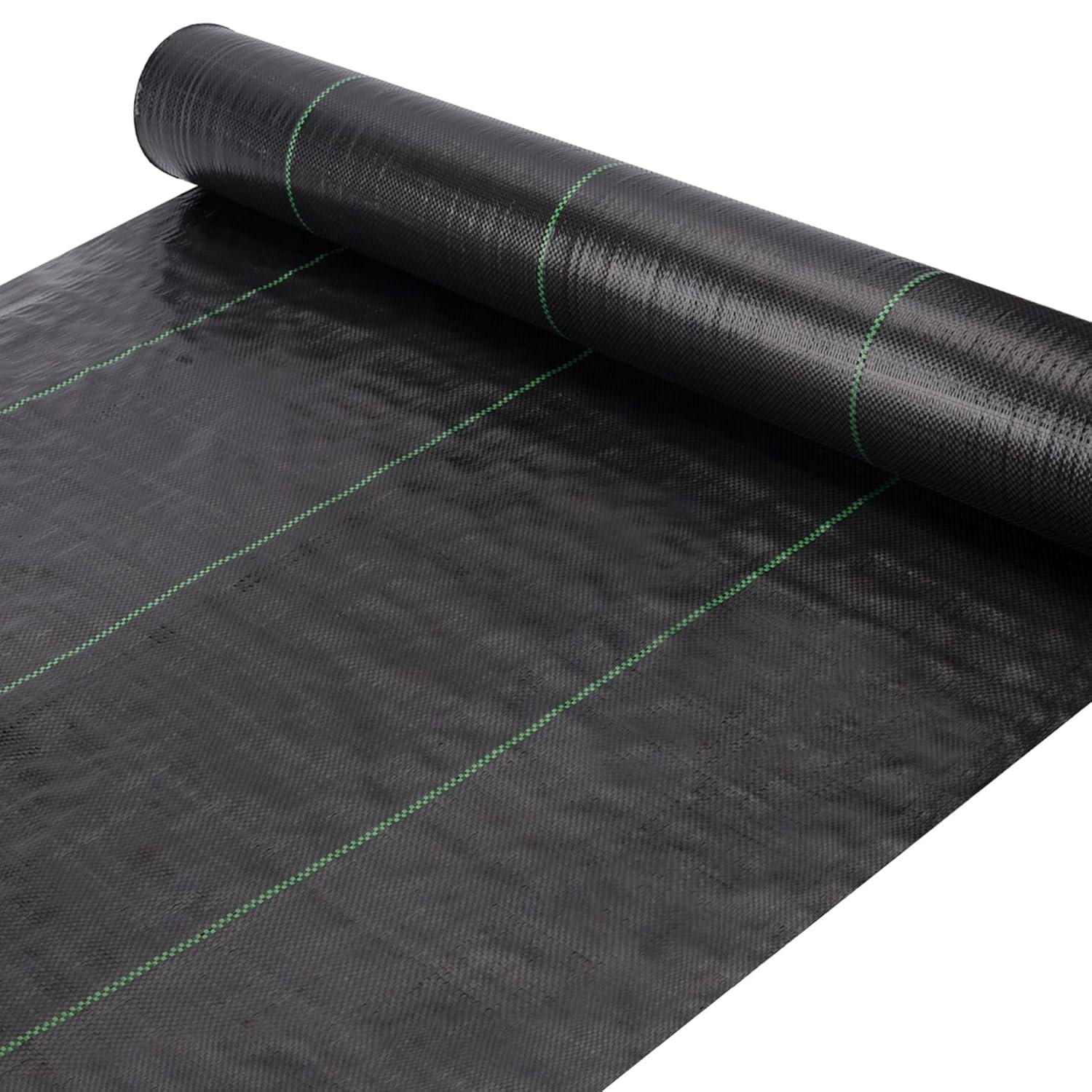 3FT x 50FT Weed Barrier Landscape Fabric Premium Heavy Duty with High Water Permeability and Breathability Woven Geotextile Fabric for Underlayment