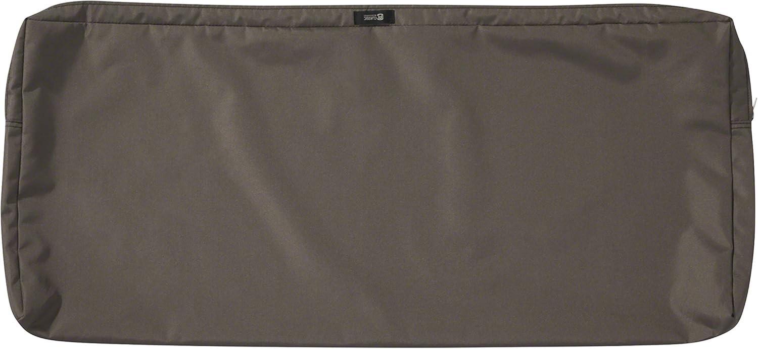 48" x 18" x 3" Ravenna Water-Resistant Patio Bench/Settee Cushion Dark Taupe - Classic Accessories