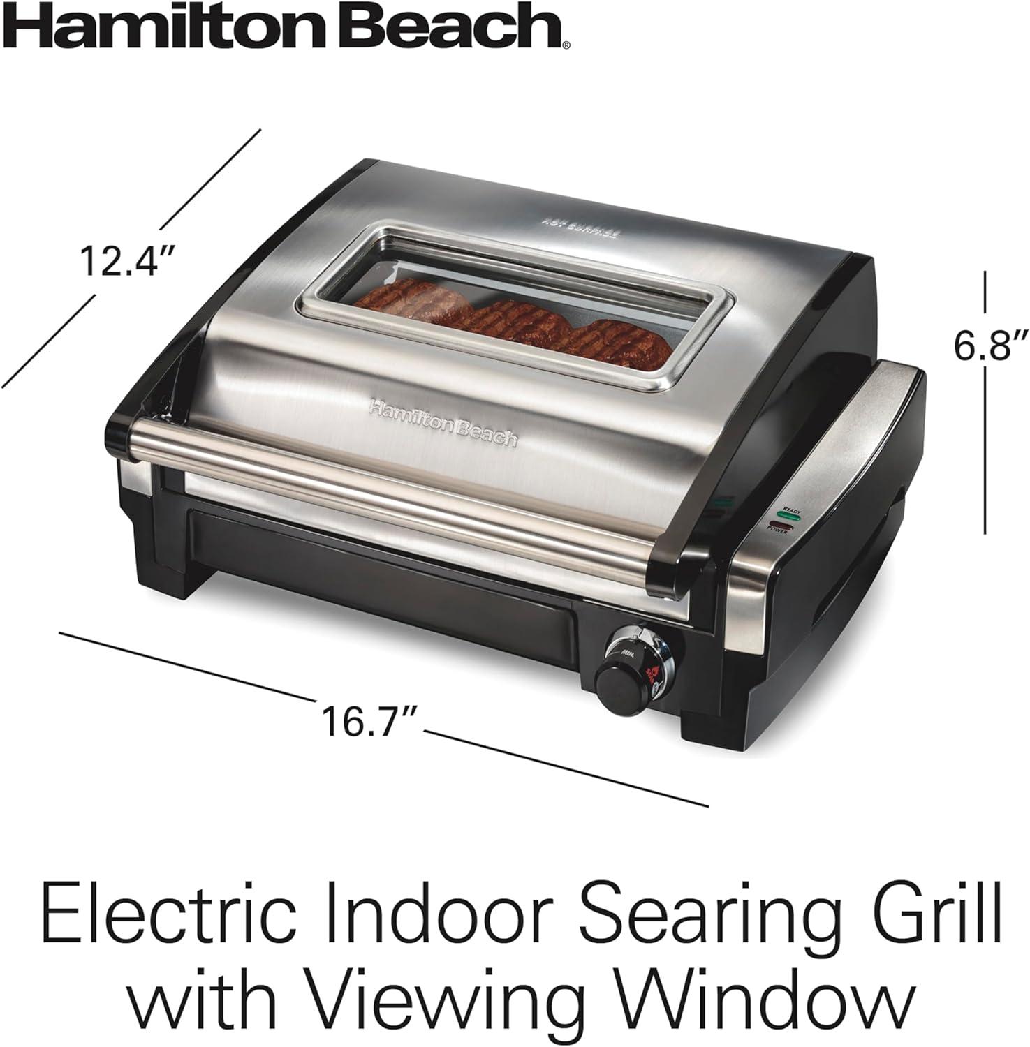 Hamilton Beach Hamilton Beach Electric Indoor Searing Grill with Viewing Window