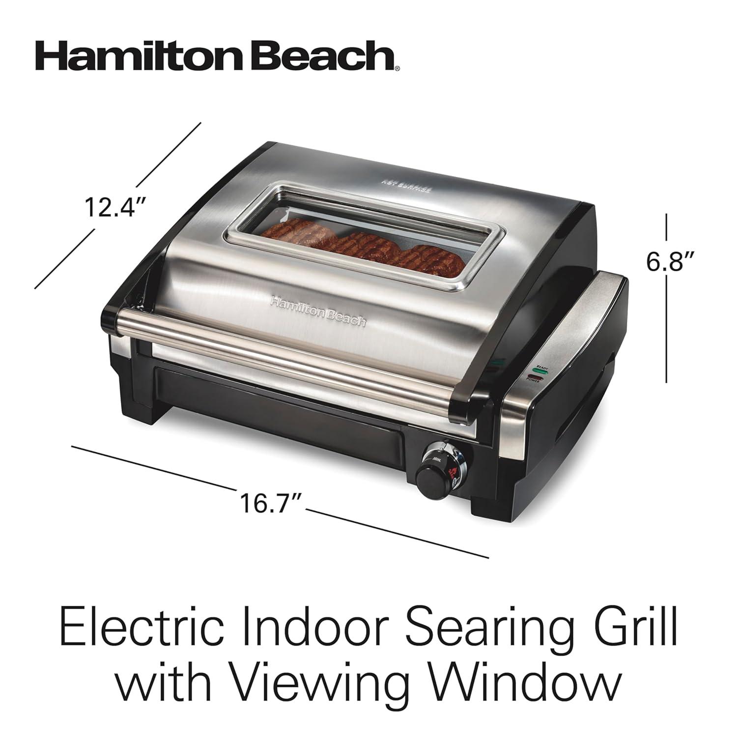 Hamilton Beach Hamilton Beach Electric Indoor Searing Grill with Viewing Window