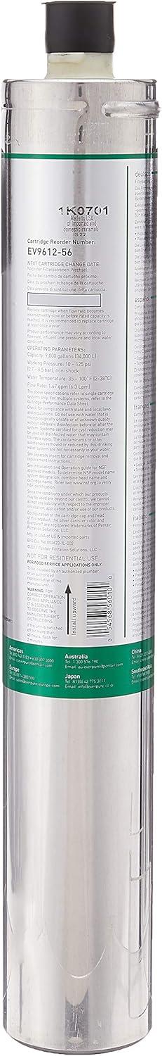 Pentair/Everpure Quick Connect Filter,0.5 micron,1.7 gpm  EV961256-75