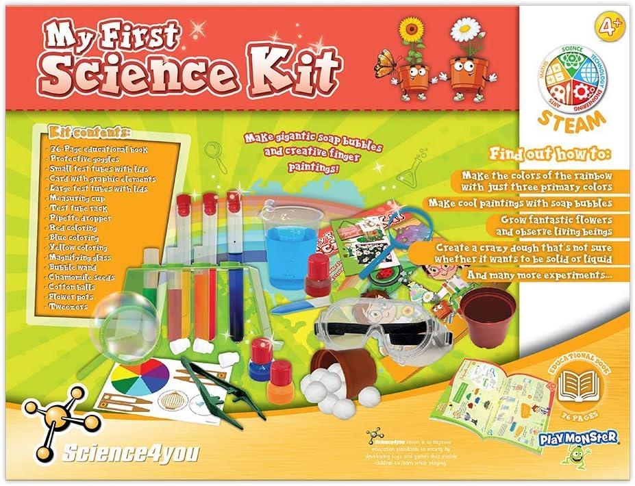 PlayMonster Science4you Science Kit with Lab Tools, Multicolor, 26 Count