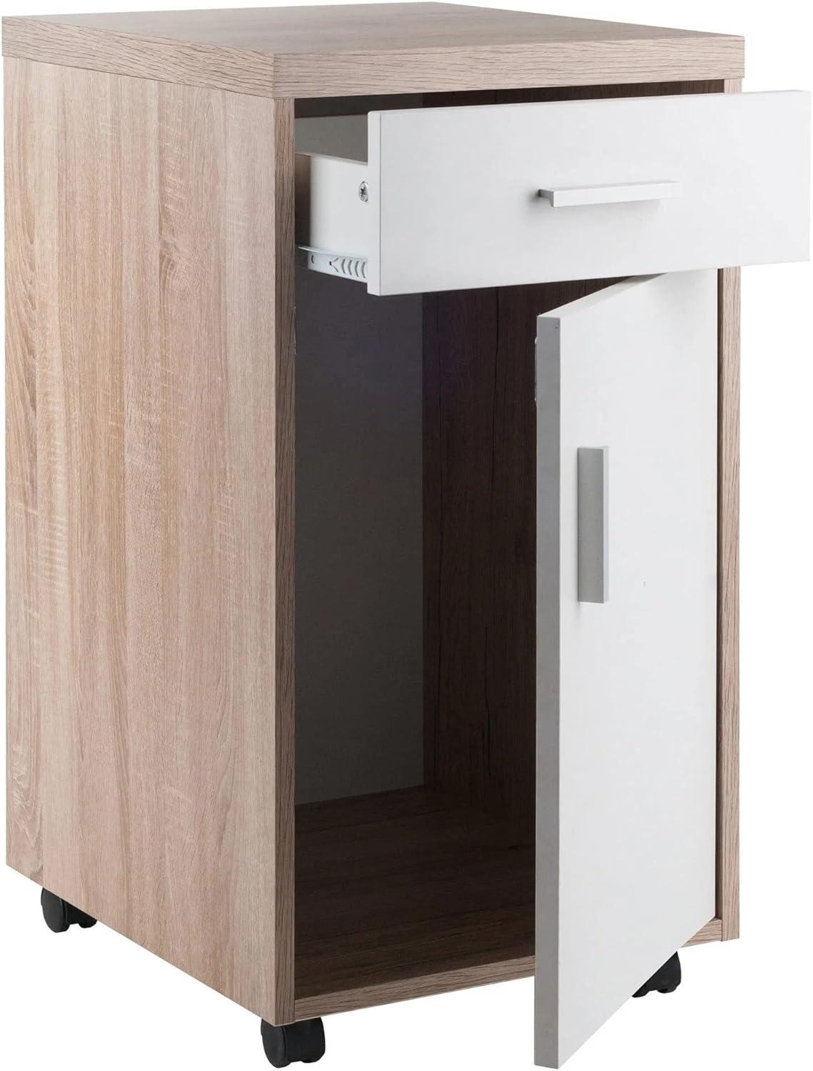 Kenner Mobile Storage Cabinet Wood - Winsome