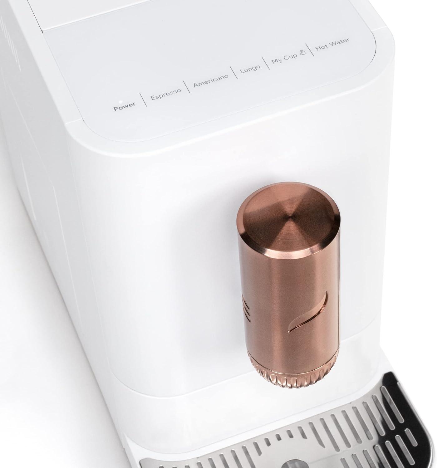 Café Affetto Automatic Espresso Machine | Brew in 90 Seconds | 20 Bar Pump Pressure for Balanced Extraction | Five Adjustable Grind Size Levels | WiFi Connected for Drink Customization | Matte Black