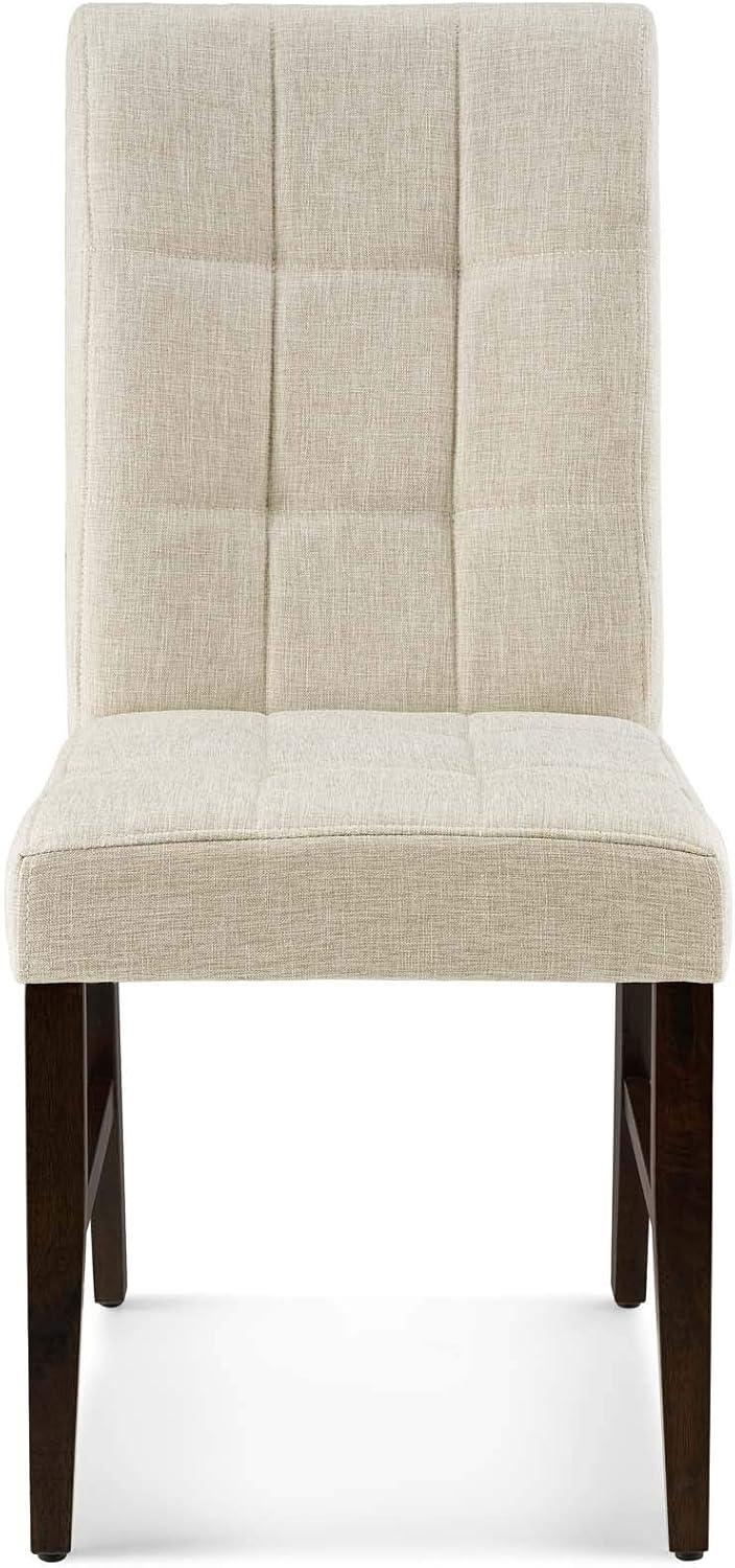 Promulgate Biscuit Tufted Upholstered Fabric Dining Side Chair by Modway