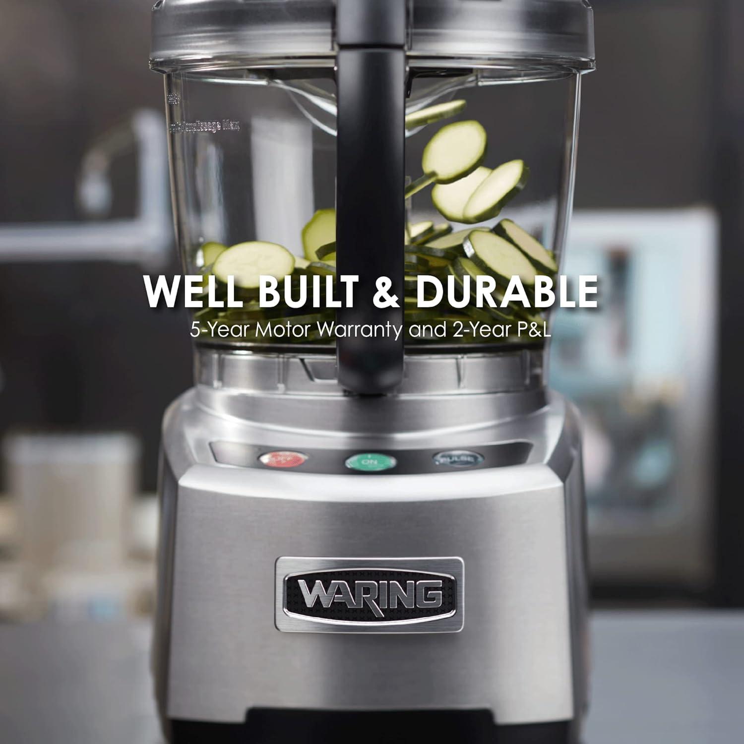 Waring 4 Quart Commercial Food Processor with Metal Housing