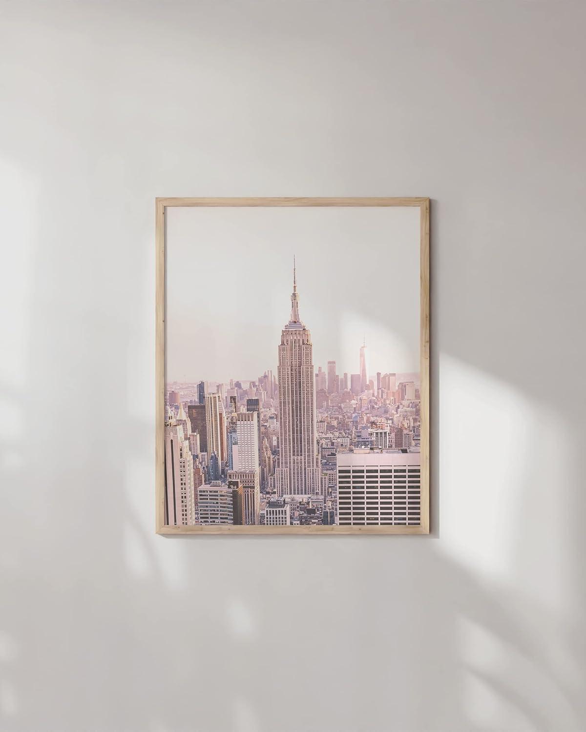 HAUS AND HUES New York City Poster Empire State Empire State Building Wall Art New York Wall Art New York Print Art New York City Wall Art NY Print UNFRAMED 12” x 16” (Empire State Skyline)