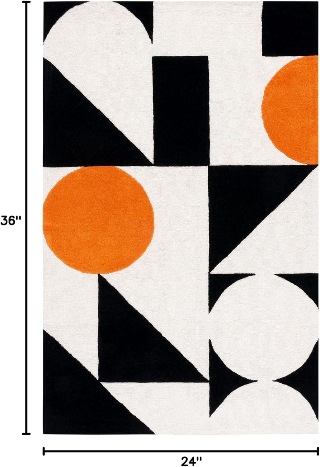 Rodeo Drive RD857 Hand Tufted Accent Rug - Rust/Black - 2'x3' - Safavieh.