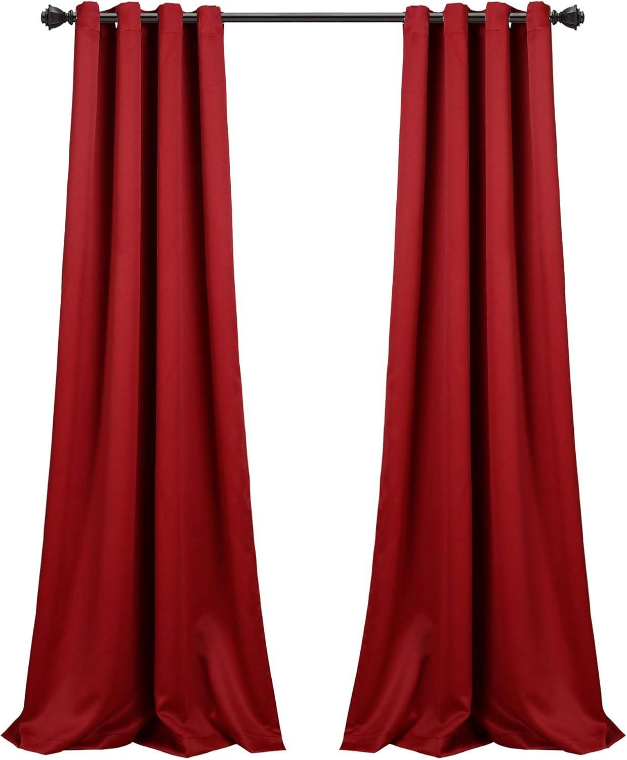 Lush Decor Solid Color Grommet Single Curtain Panel