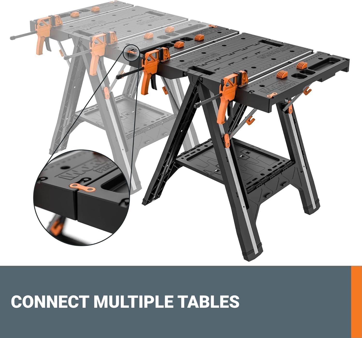 Worx WX051 Pegasus with (2) quick clamps and (4) clamp dogs