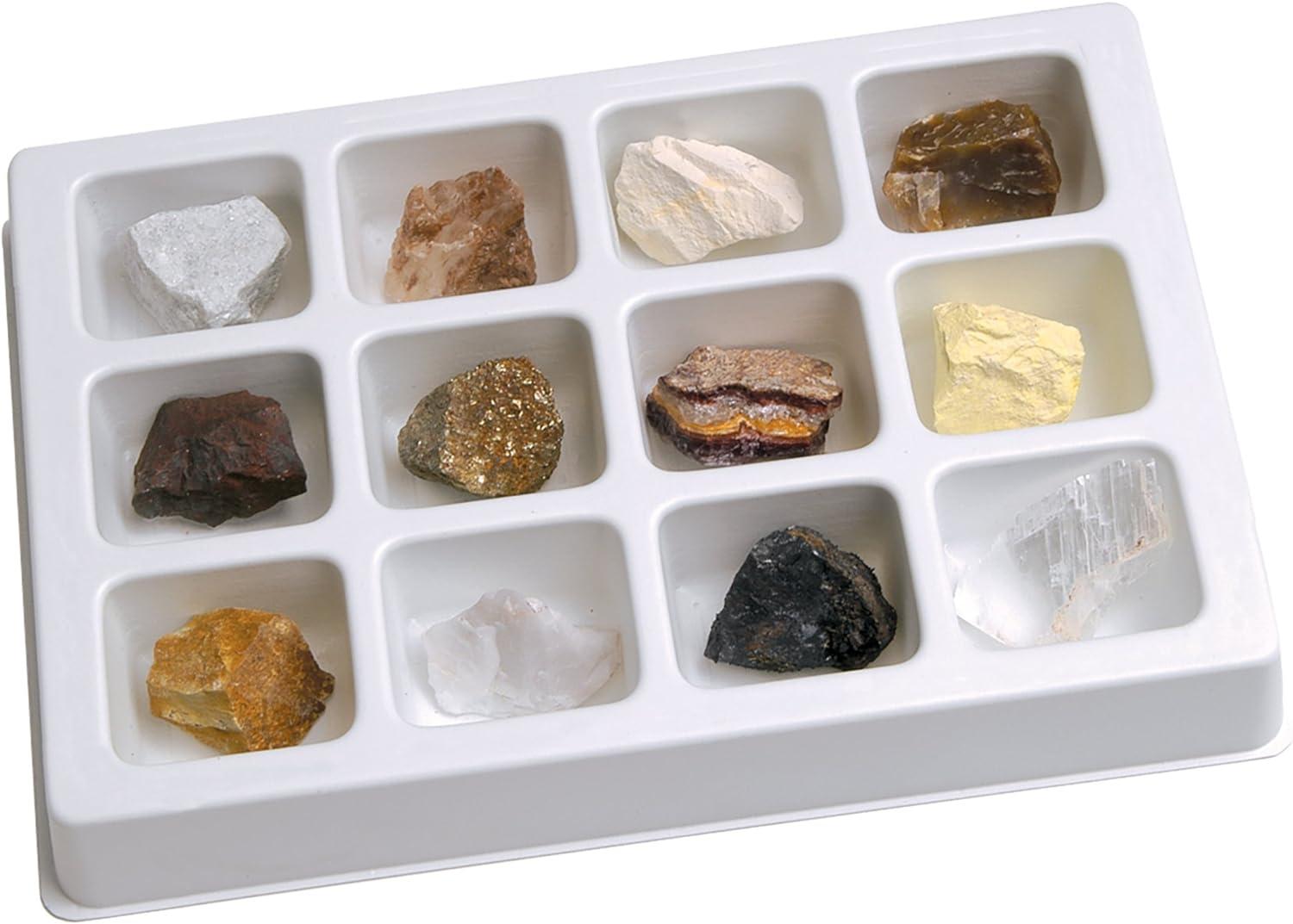 Educational Insights 12-Piece Mineral Collection with Storage Tray