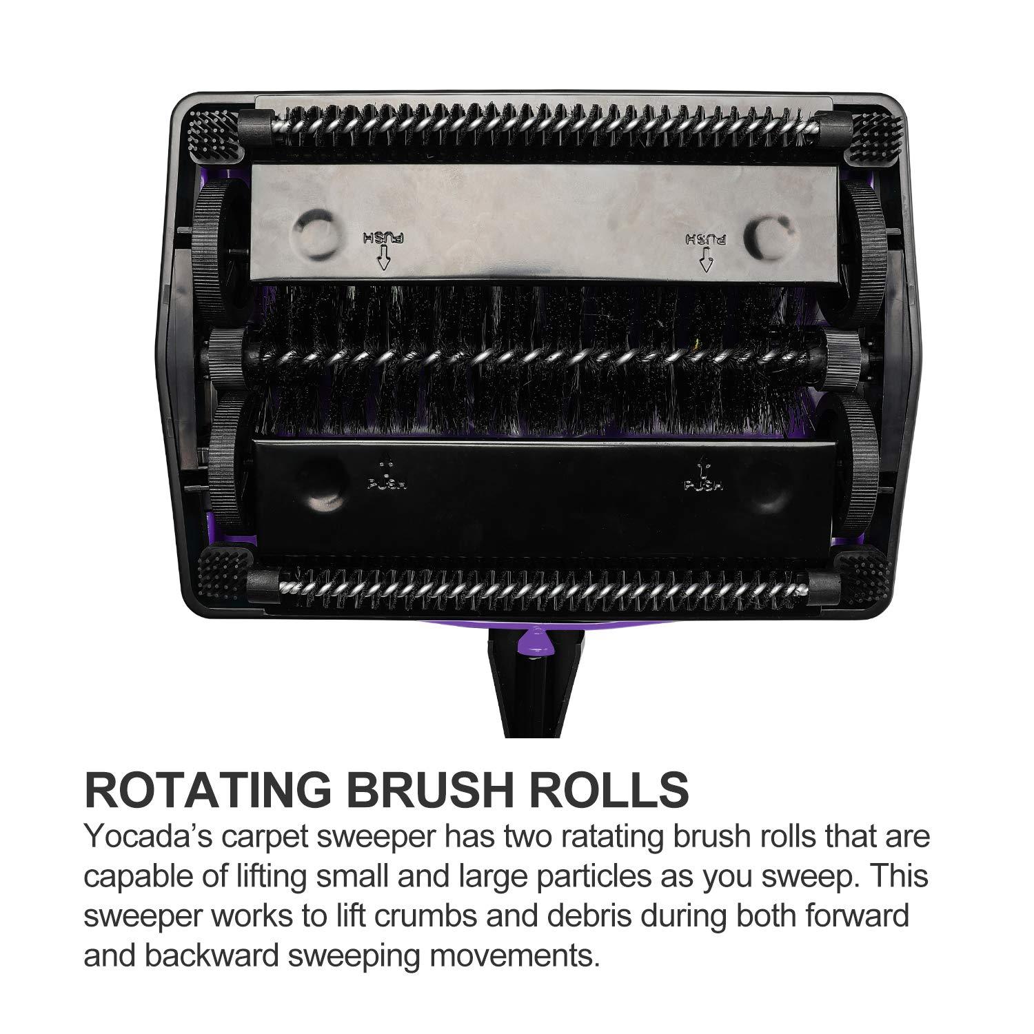 Carpet Sweeper Cleaner For Home Office Low Carpets Rugs Undercoat Carpets Pet Hair Dust Scraps Paper Small Rubbish Cleaning With A Brush