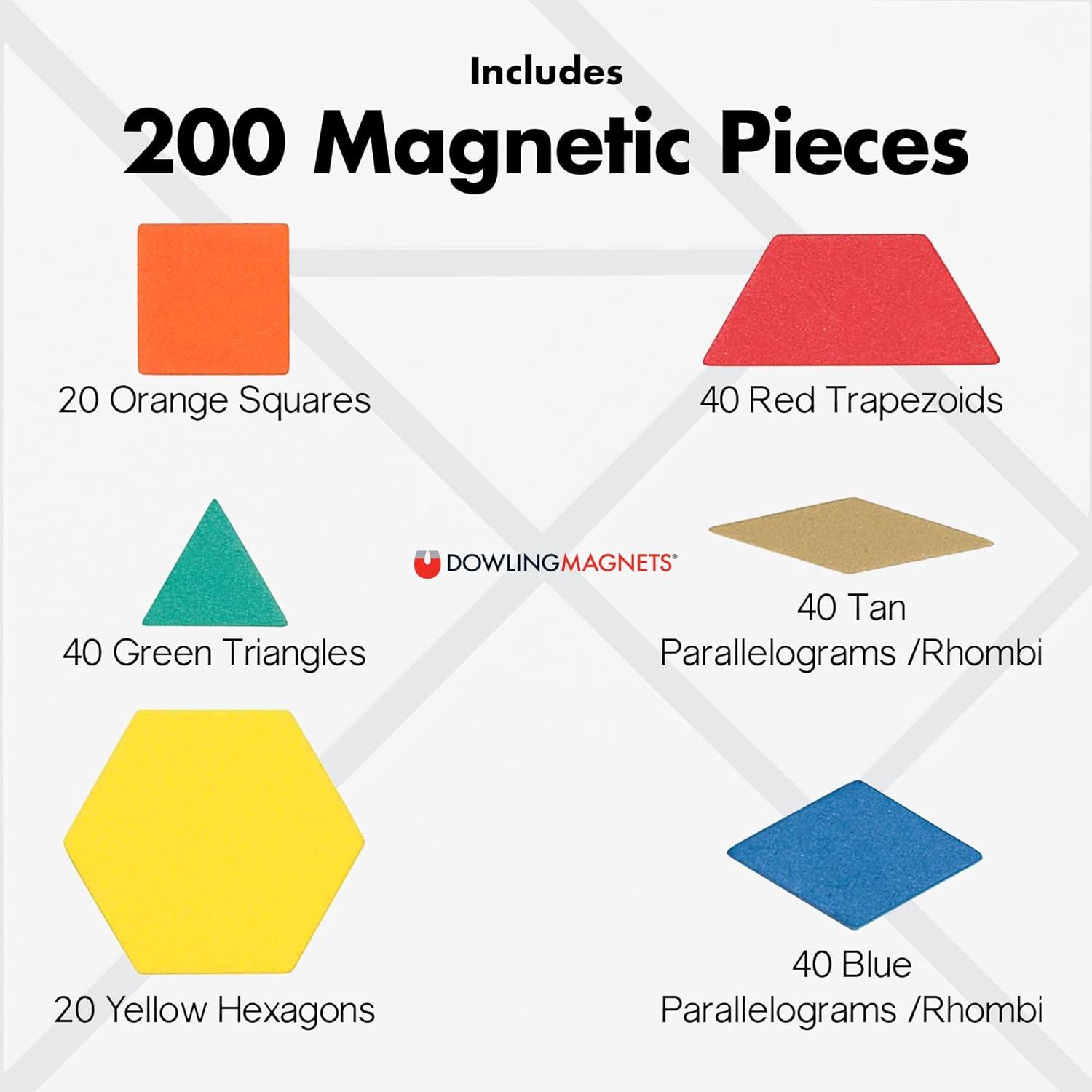 Dowling Magnets Foam Fun Magnets Pattern Blocks