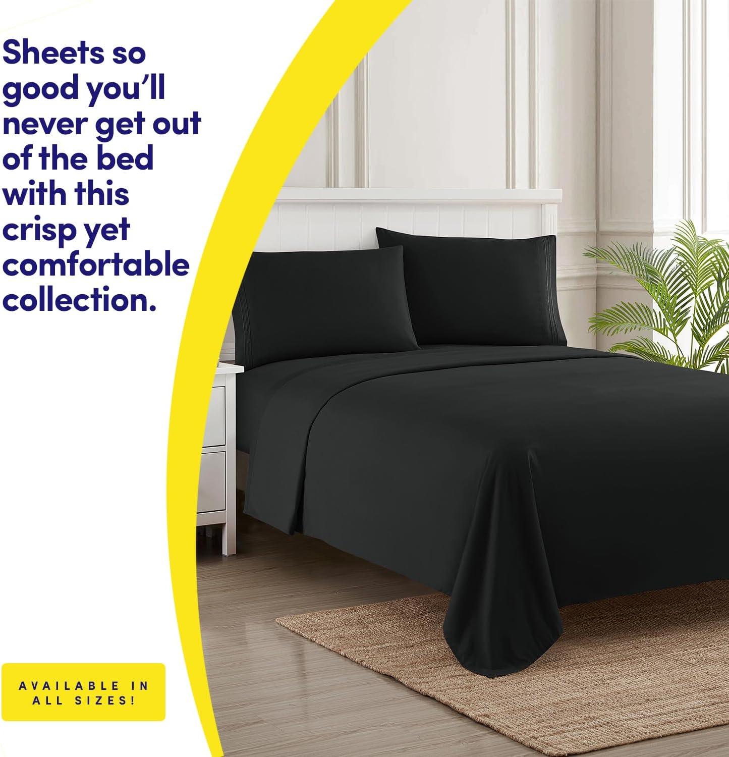 1500 Supreme Collection Queen Sheet Sets Beige Cream - Luxury Hotel Bed Sheets and Pillowcase Set for Queen Mattress - Extra Soft, Elastic Corner Straps, Deep Pocket Sheets, Queen Beige Cream