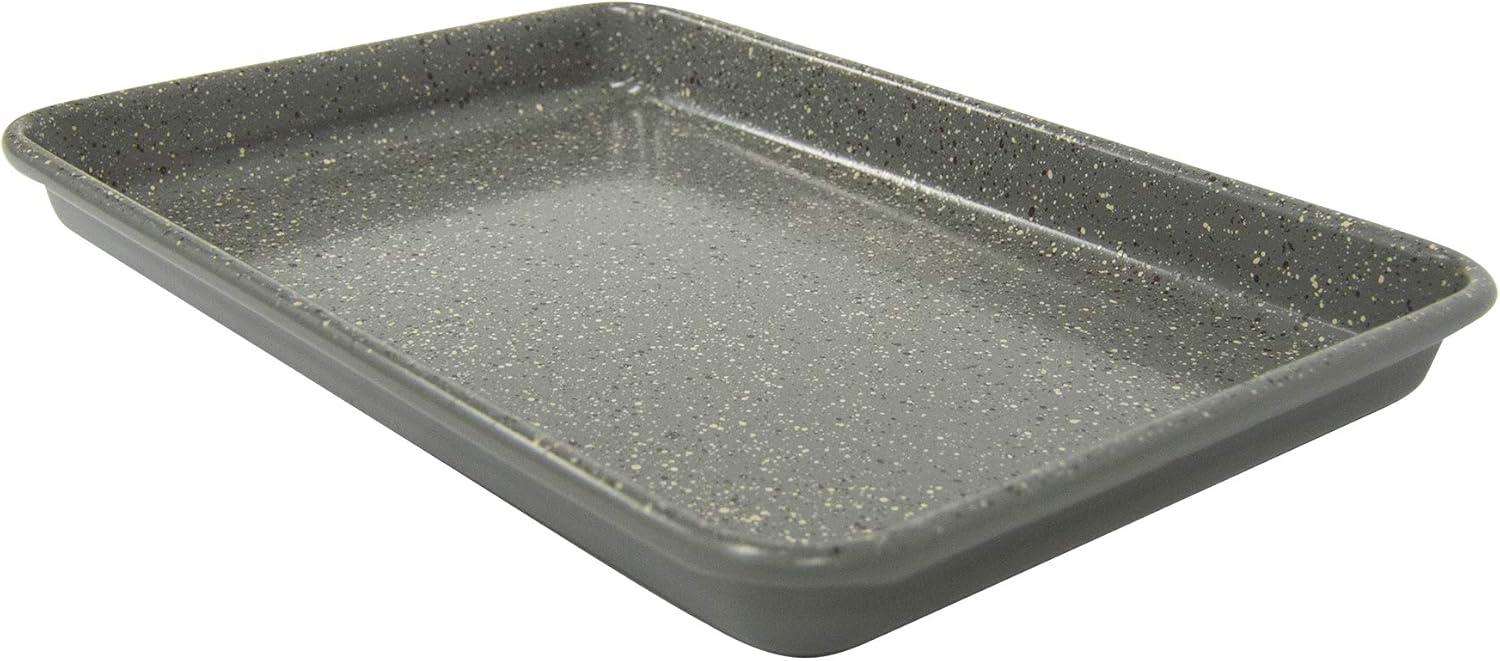 Silver Granite Non-Stick Ceramic Toaster Oven Baking Sheet