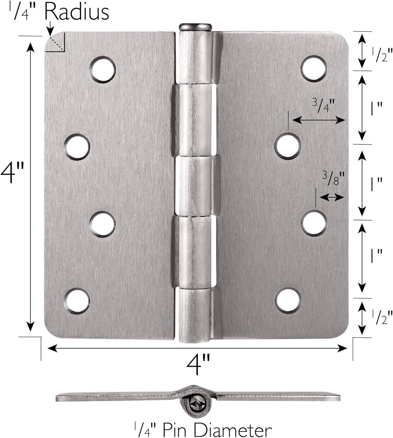 Design House 4" H x 4" W Butt Bearing Door Hinges (Set of 10)