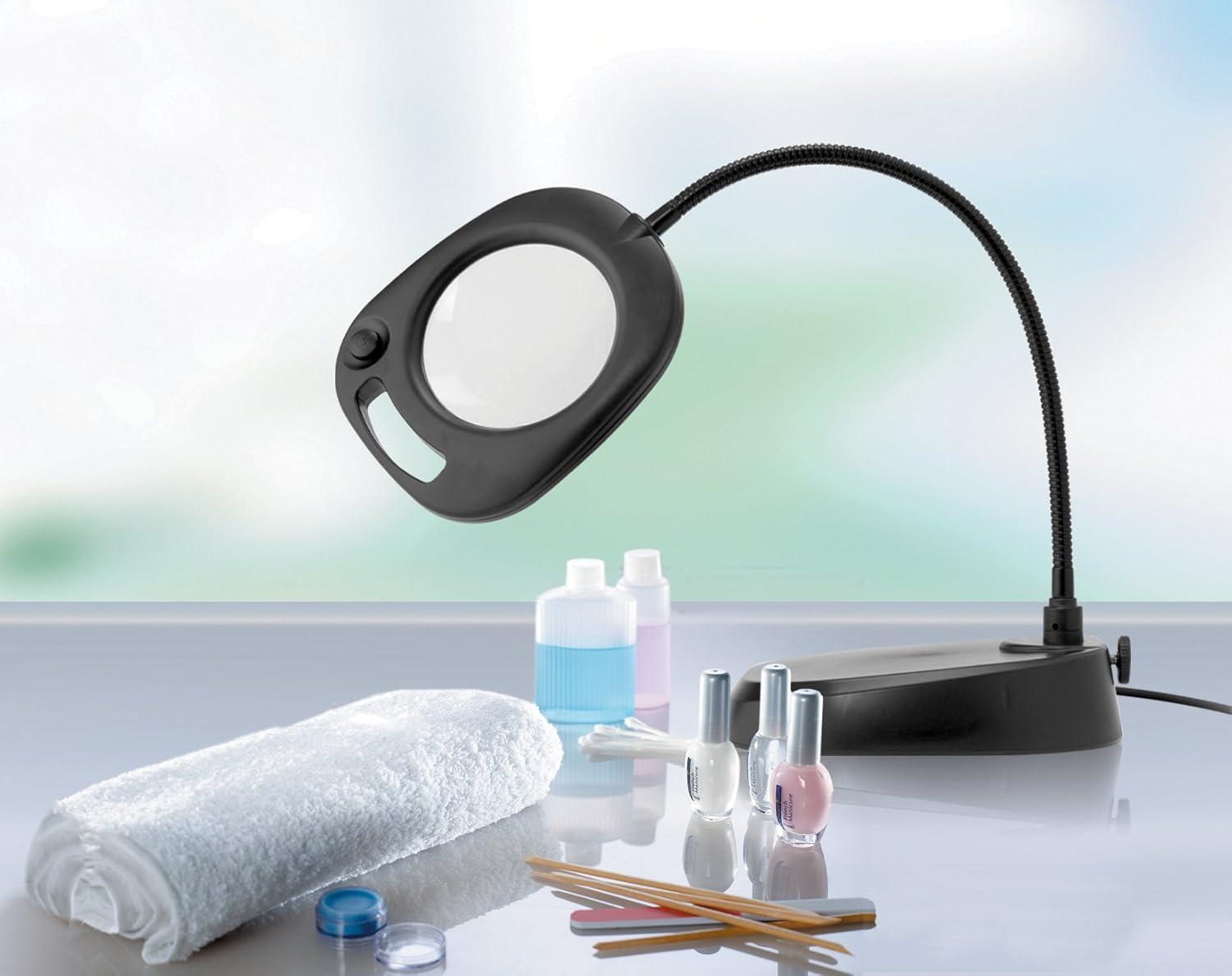 Daylight Naturalight LED 5" Floor Magnifying Light-Black