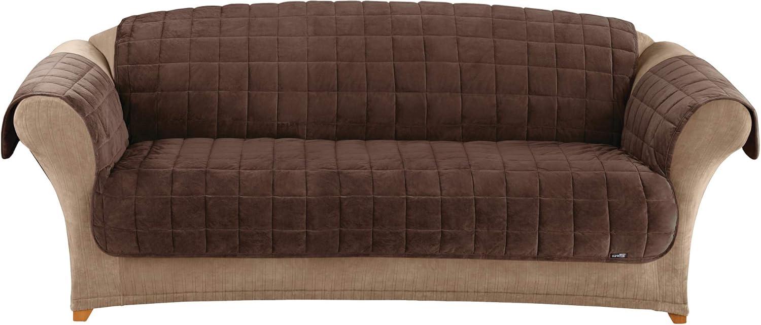 SureFit  Deluxe Pet Sofa Furniture Cover Ivory