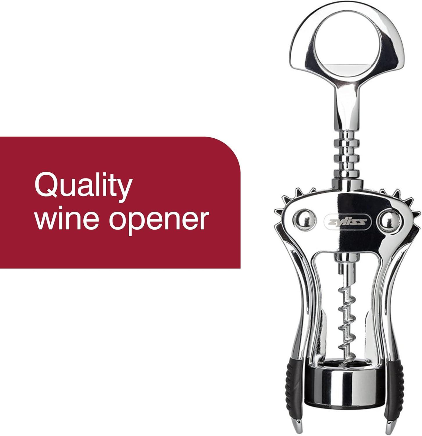ZYLISS Easy Corkscrew Wine Opener 7.5" Stainless Steel E930046U