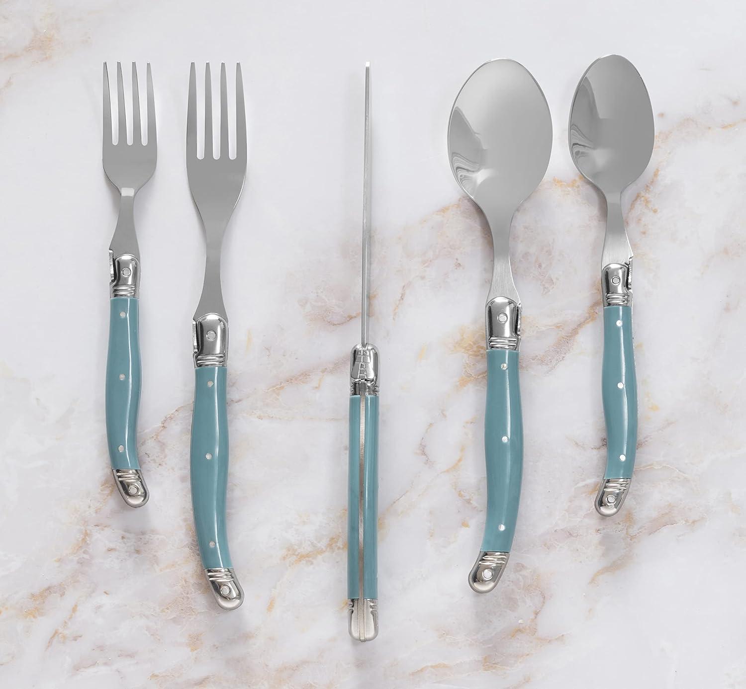 French Home French Home Laguiole 20 Piece Stainless Steel Flatware Set, Service for 4