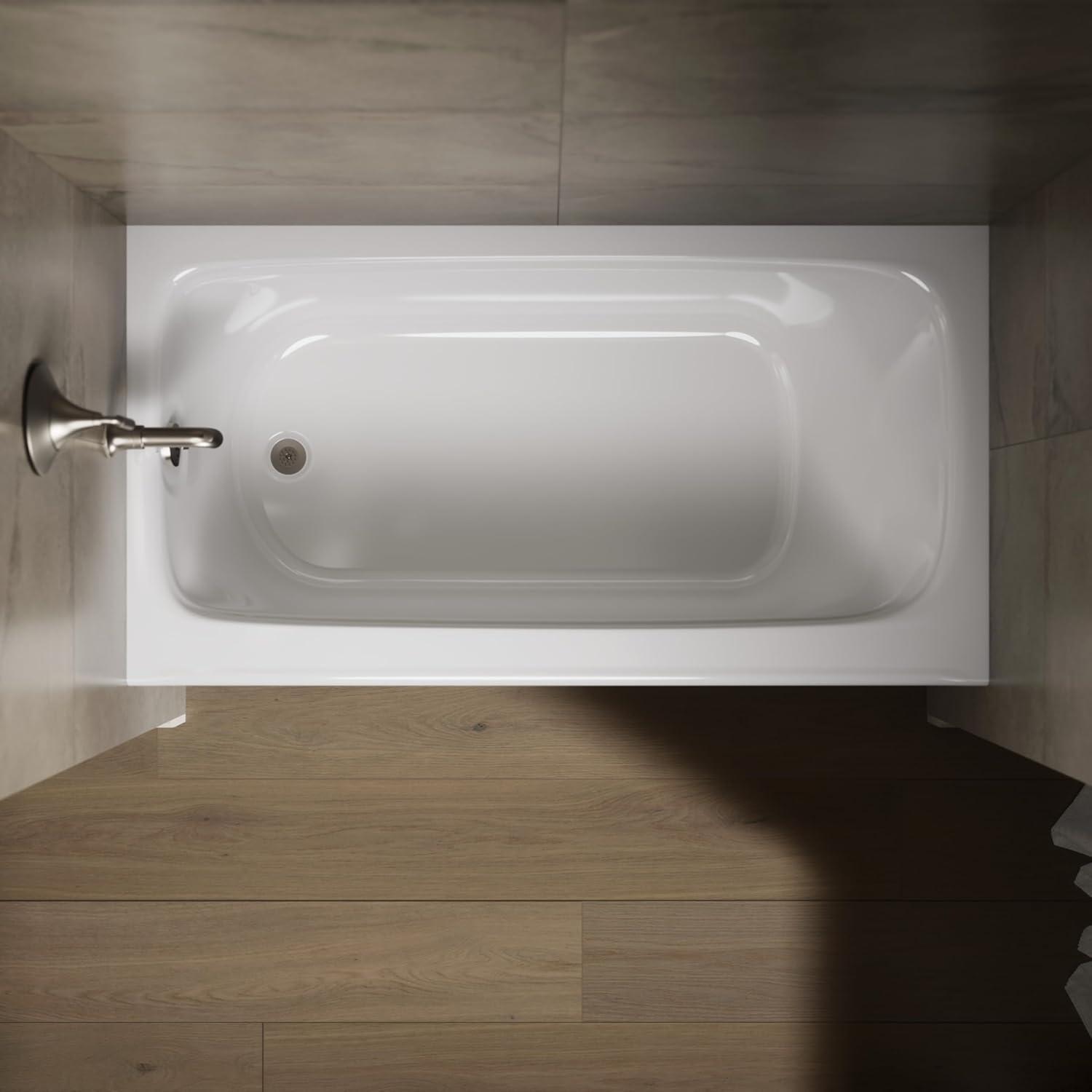 Bancroft® 60" x 32" Alcove Soaking Acrylic Bathtub